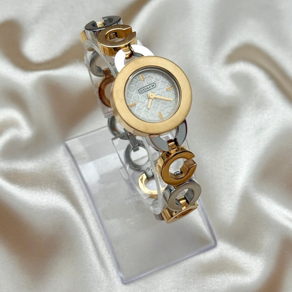 AUTHENTIC RARE VINTAGE COACH TWO-TONED WATCH - Picture 5 of 7